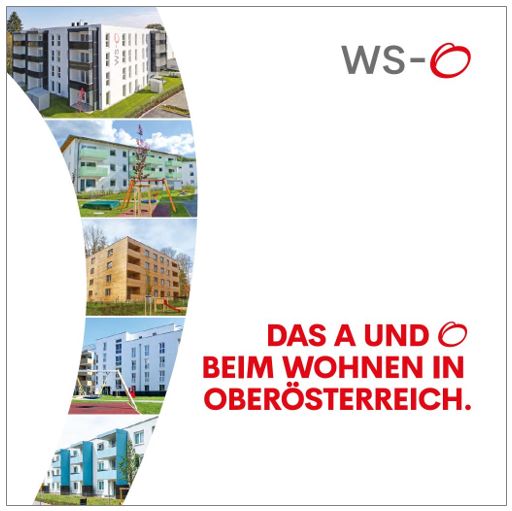 Bilder von Wohngebäuden in Oberösterreich mit dem Text: Das A und O beim Wohnen in Oberösterreich.