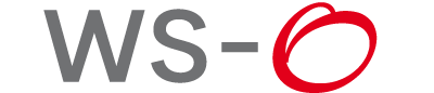 Logo mit den Buchstaben WS-O in grau und einem roten Kreis auf weißem Hintergrund.